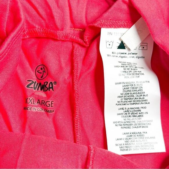 Zumba NWT! Women's Oh, Rion’s Belted Shorts in Cosmo Pink Dance Fitness Size XXL - Picture 5 of 5